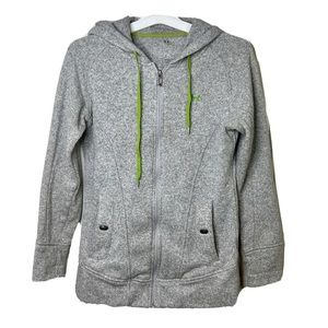 Under Armour Coldgear Women's Thick Fitted Hooded Jacket  gray and green Size M